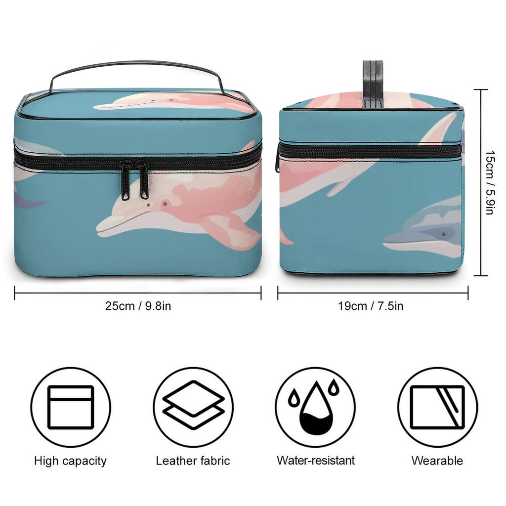 Caribbean Dolphin Travel Cosmetic Bag