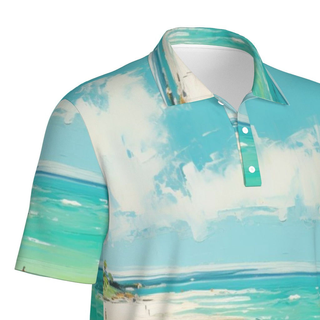 Sea Glass Shores Men's Performance Polo