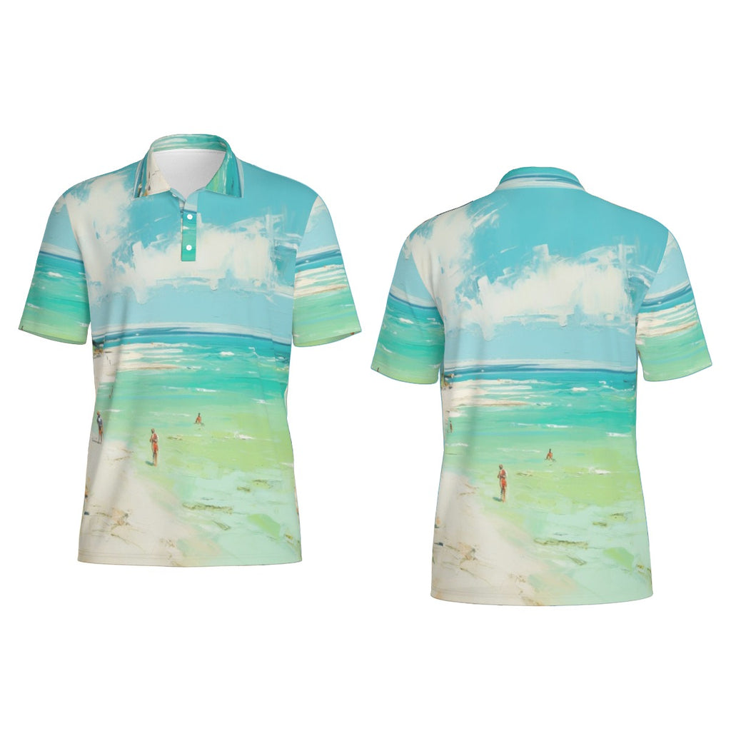 Sea Glass Shores Men's Performance Polo