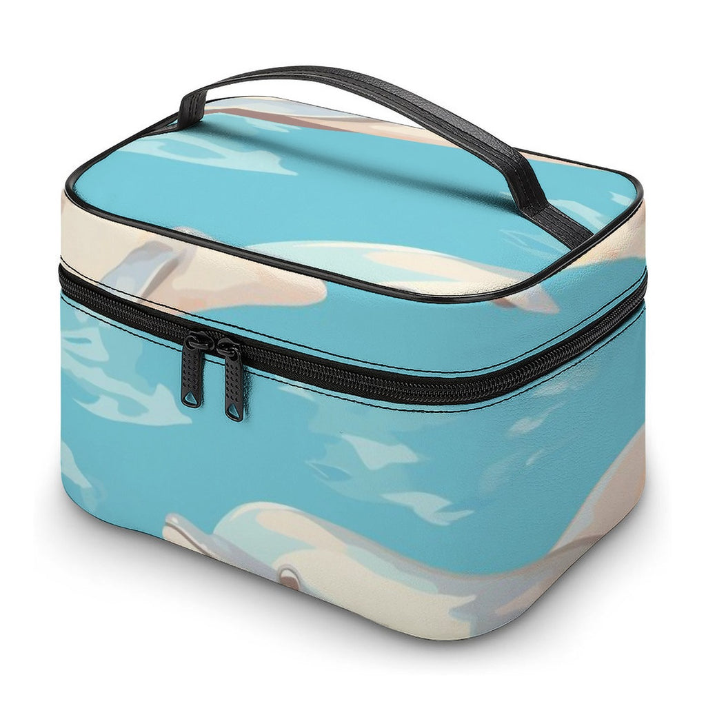 Ocean Breeze Coastal Travel Cosmetic Bag