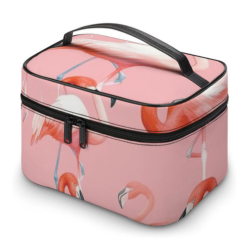 Blush Flamingo Getaway Travel Cosmetic Bag