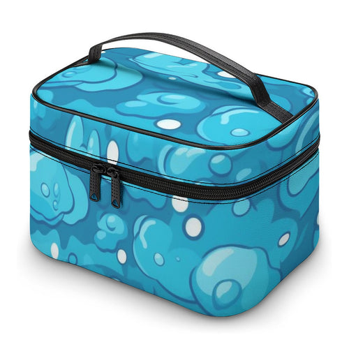 Caribbean Blue Bubbles Travel Cosmetic Bag