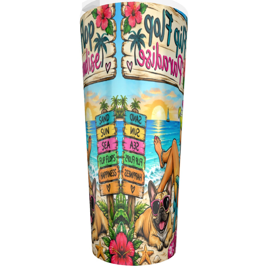 🌴 Flip Flop Paradise 30oz Tropical Adventure Tumbler