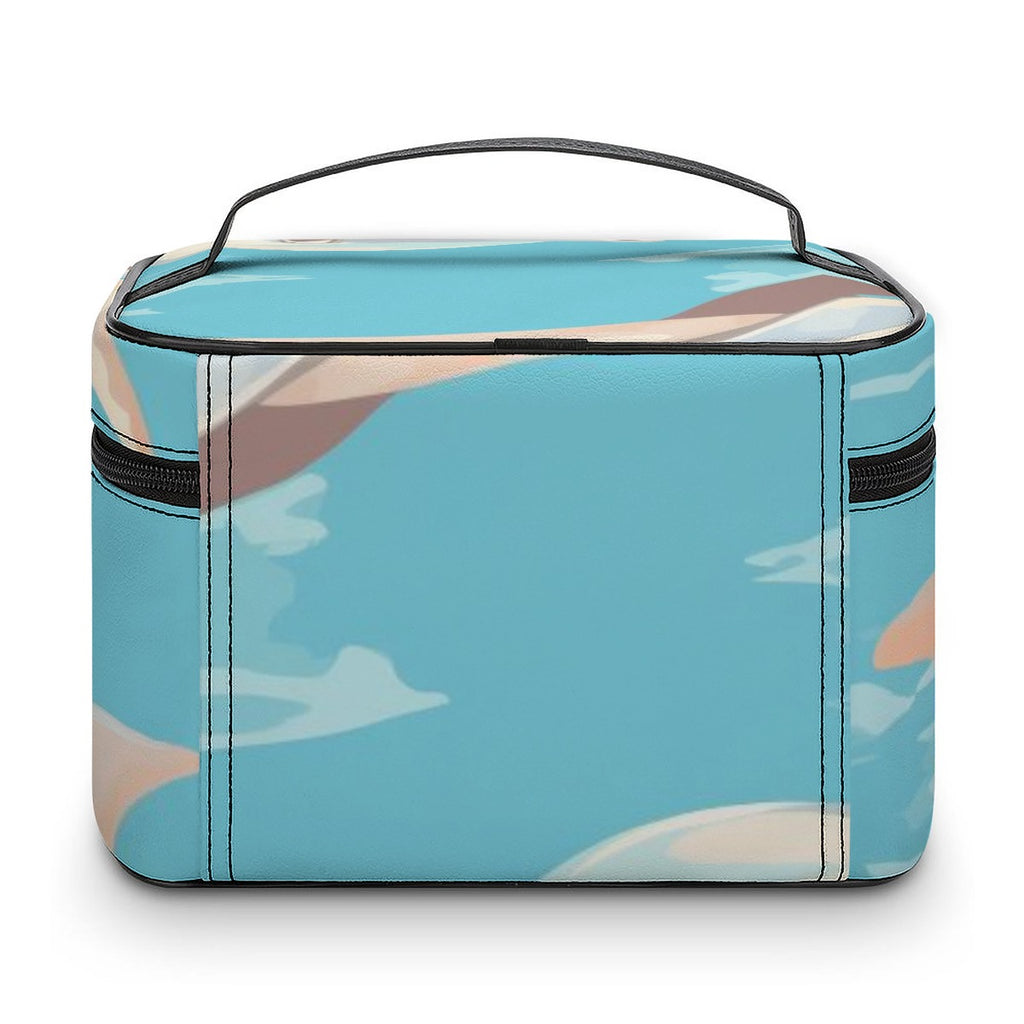 Ocean Breeze Coastal Travel Cosmetic Bag