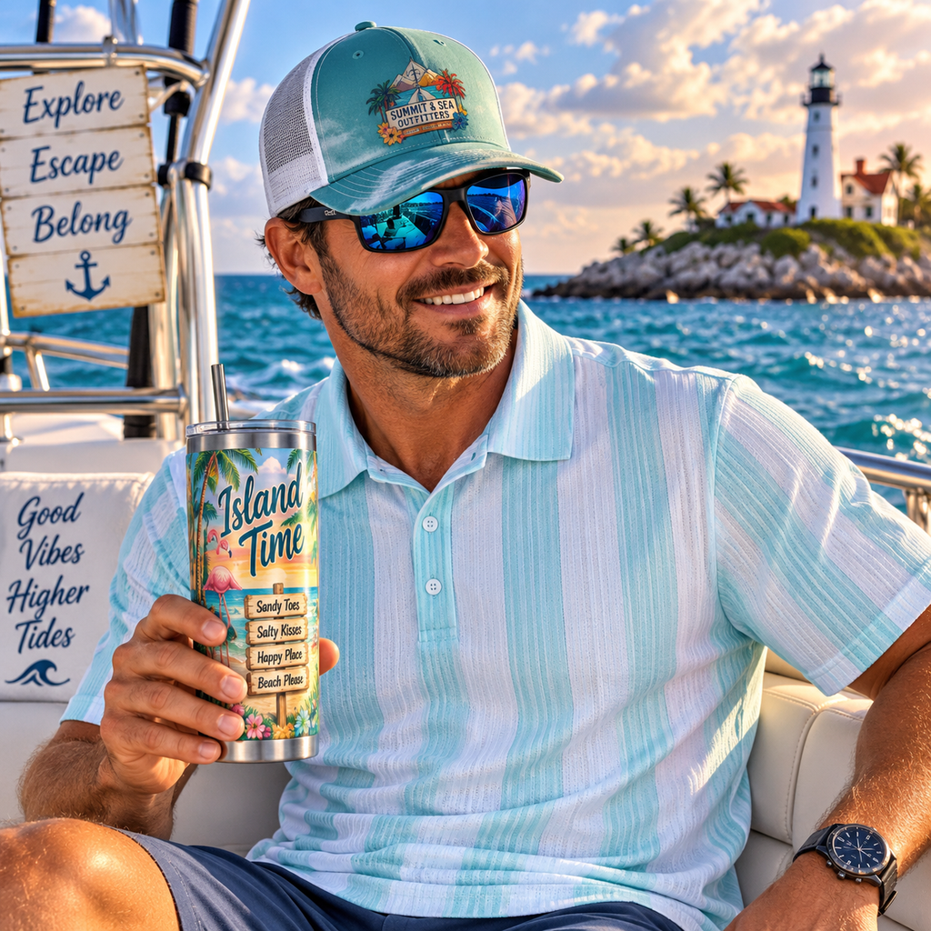Ocean Horizon Adventure Trucker Hat
